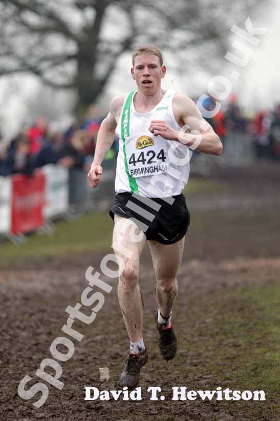 Andy Vernon during the senior mens McCain World Cross Country Trials and Inter Counties.